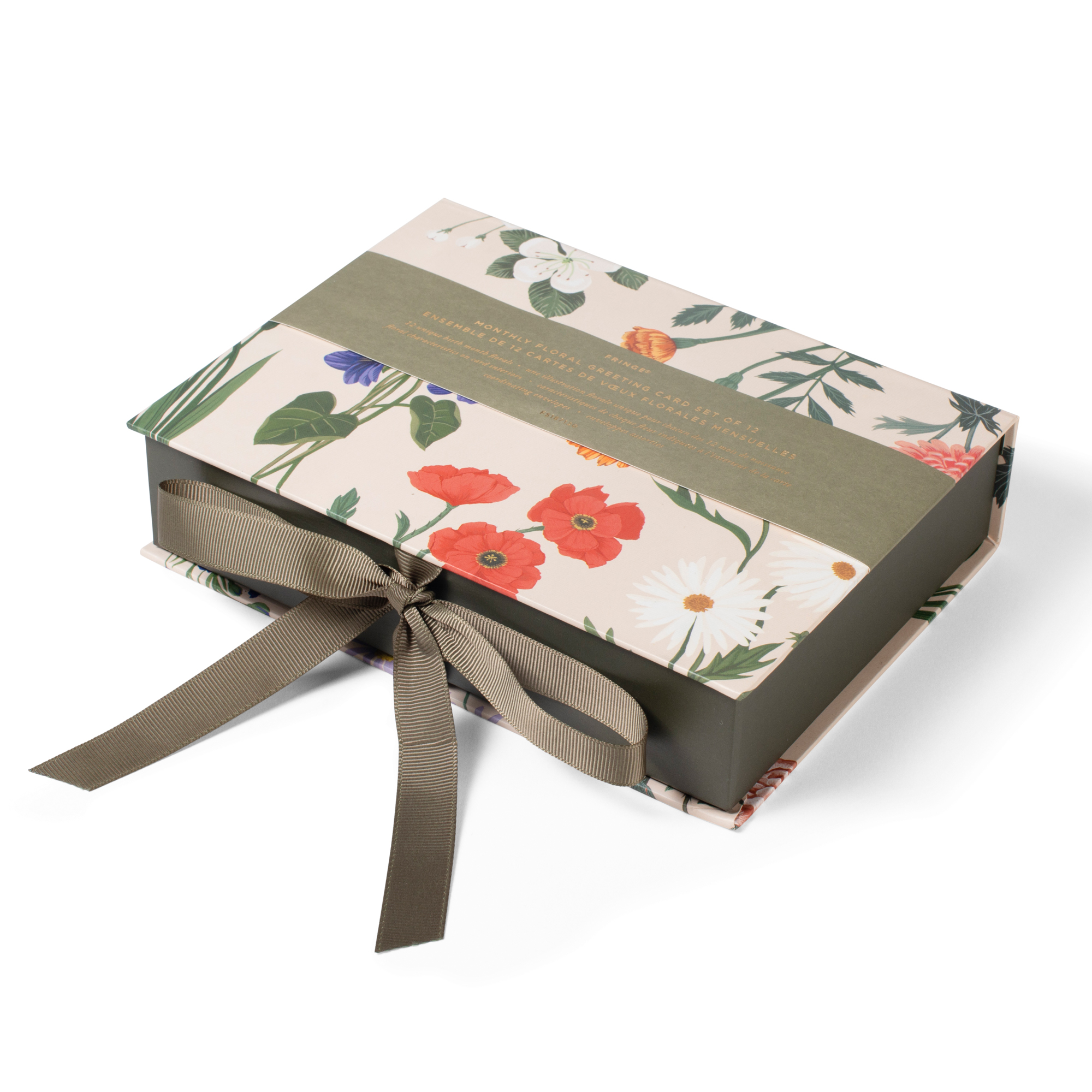 Picture of MG MONTHLY FLORALS BOX CARD SET 12