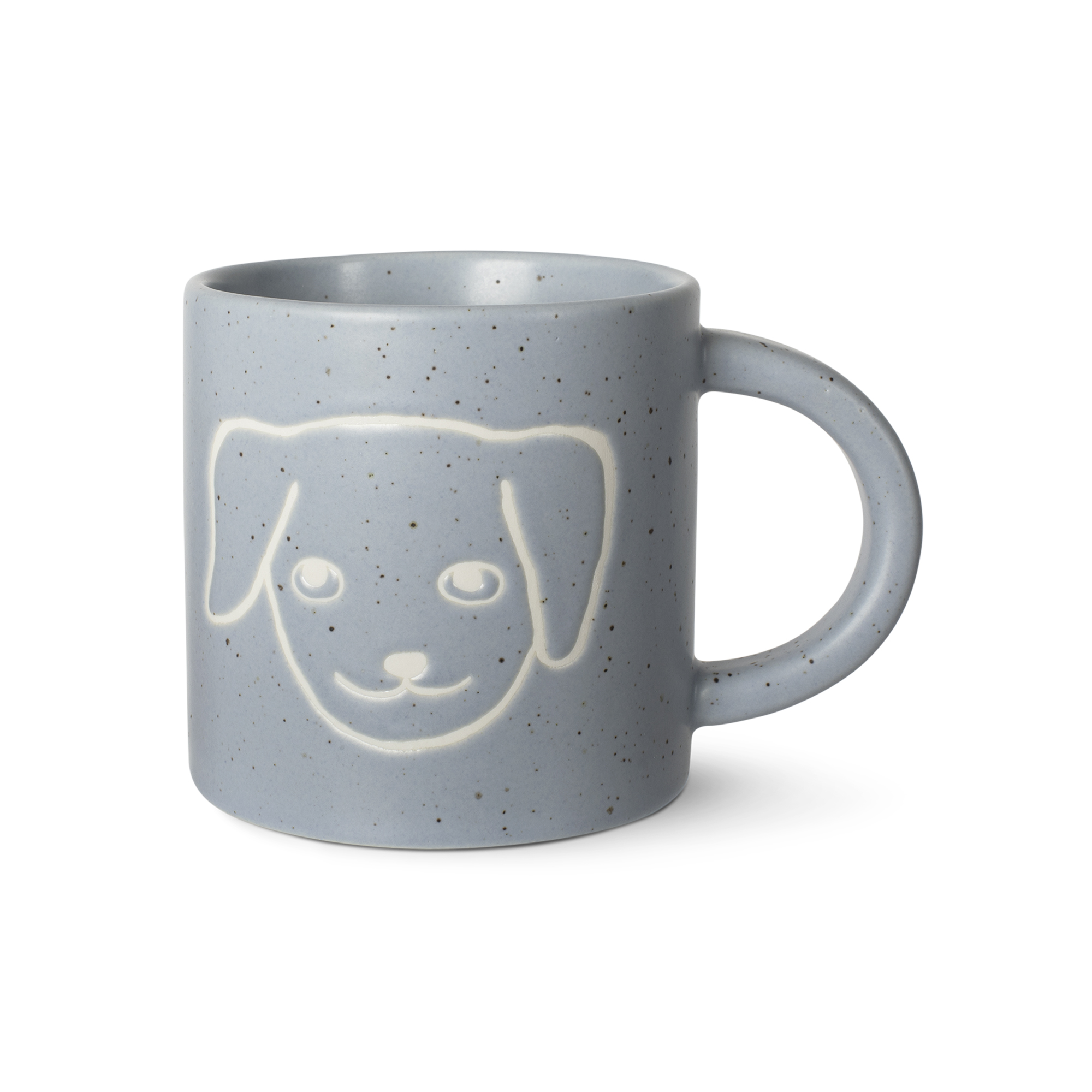 Picture of ABST DOG PWBLU MODERN STONEWARE MUG