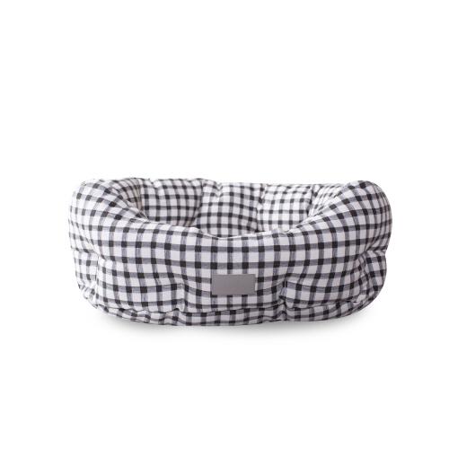 Picture of PAINTED GINGHAM SMALL ROUND CUDDLER