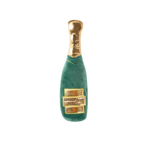 Picture of CHAMPAGNE BOTTLE PLUSH PET TOY