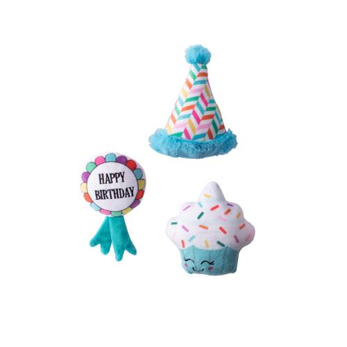 Picture of HAPPY BARK-DAY 3PC SMALL DOGTOY SET