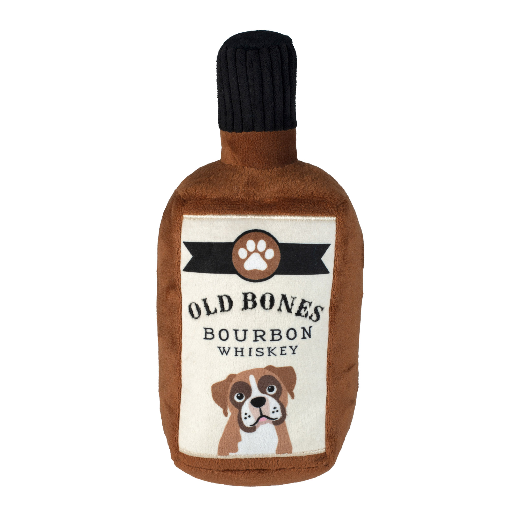 Picture of OLD BONES WHISKEY PLUSH DOG TOY