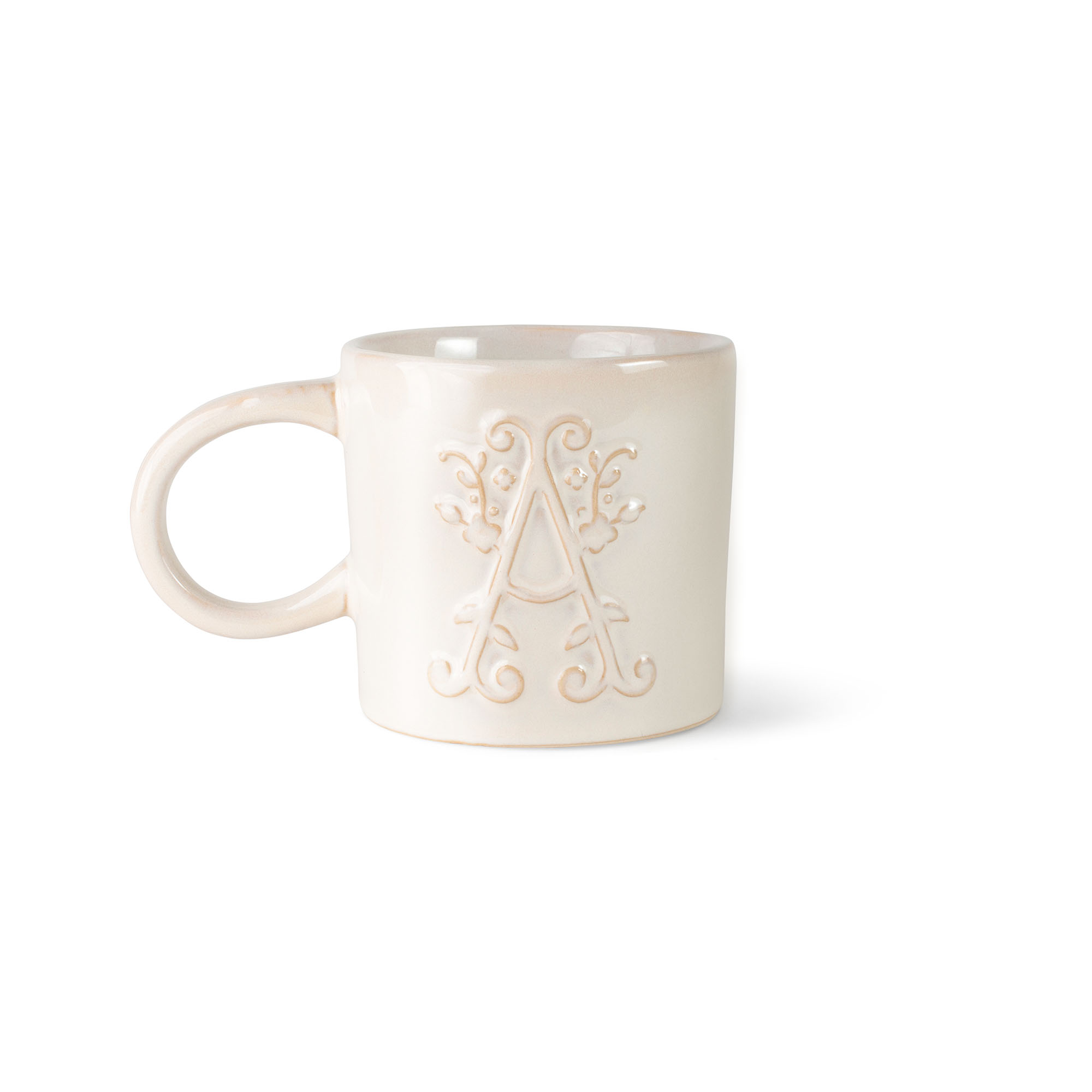 Picture of PRA WHITE FLORAL A ARTISN STNWR MUG