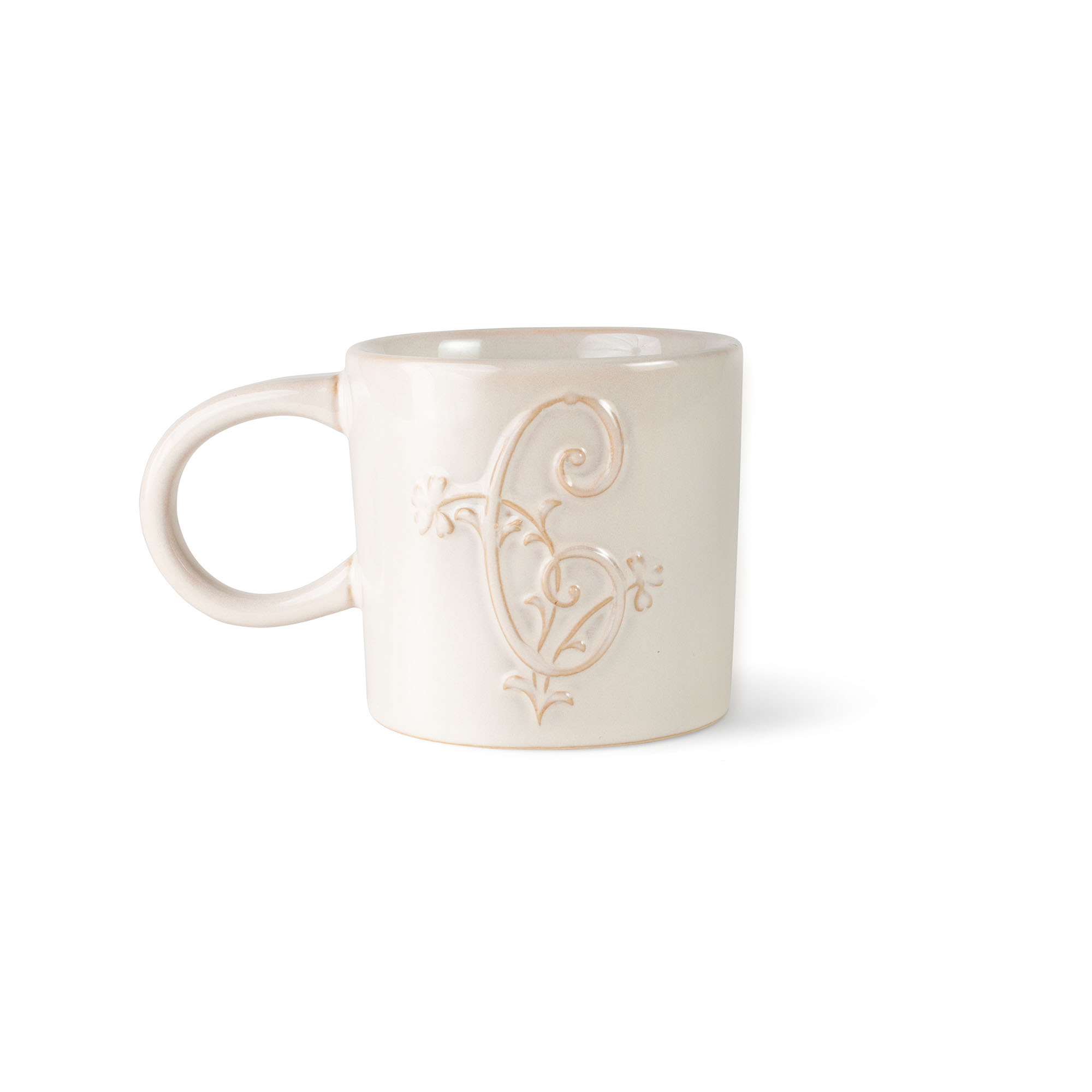 Picture of PRA WHITE FLORAL C ARTISN STNWR MUG