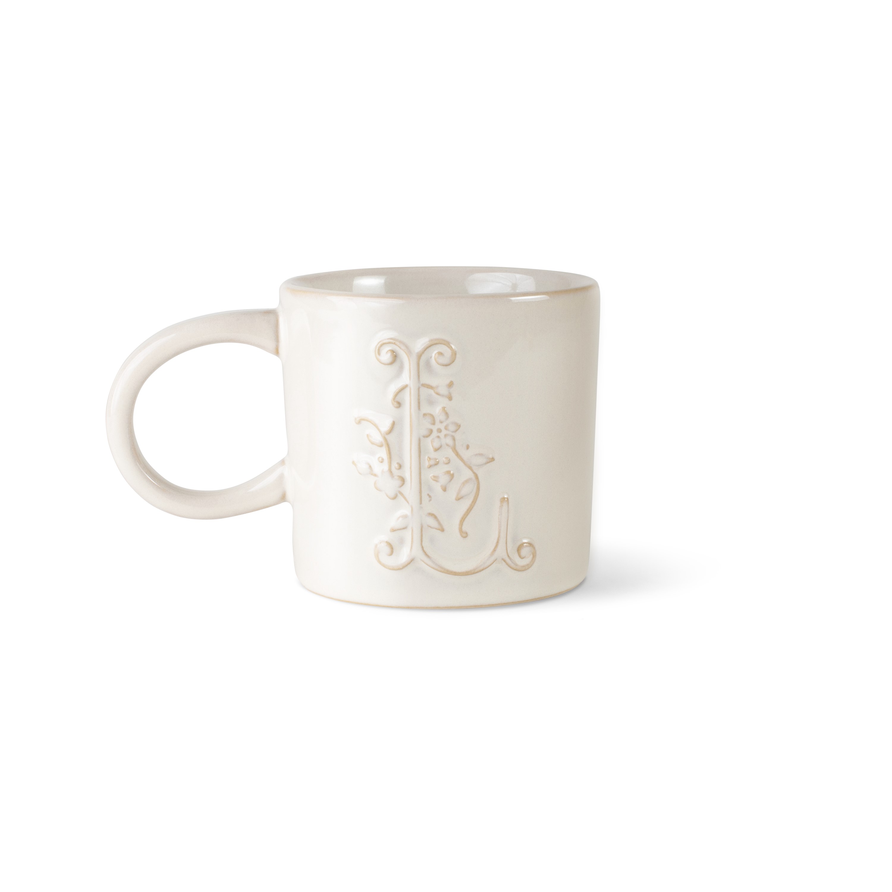 Picture of PRA WHITE FLORAL L ARTISN STNWR MUG