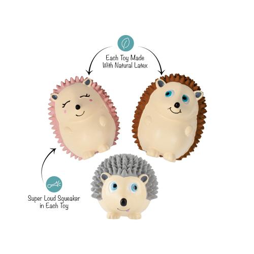 Picture of ON A ROLL SMALL LATEX DOG TOYS SET OF 3