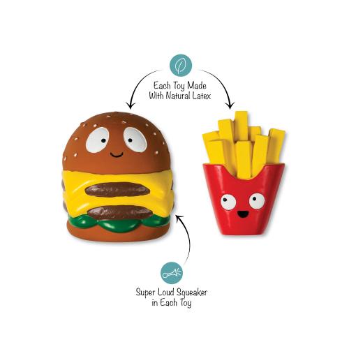 Picture of BIG BUNS SMALL FRY LATEX DOG TOYS SET OF 2