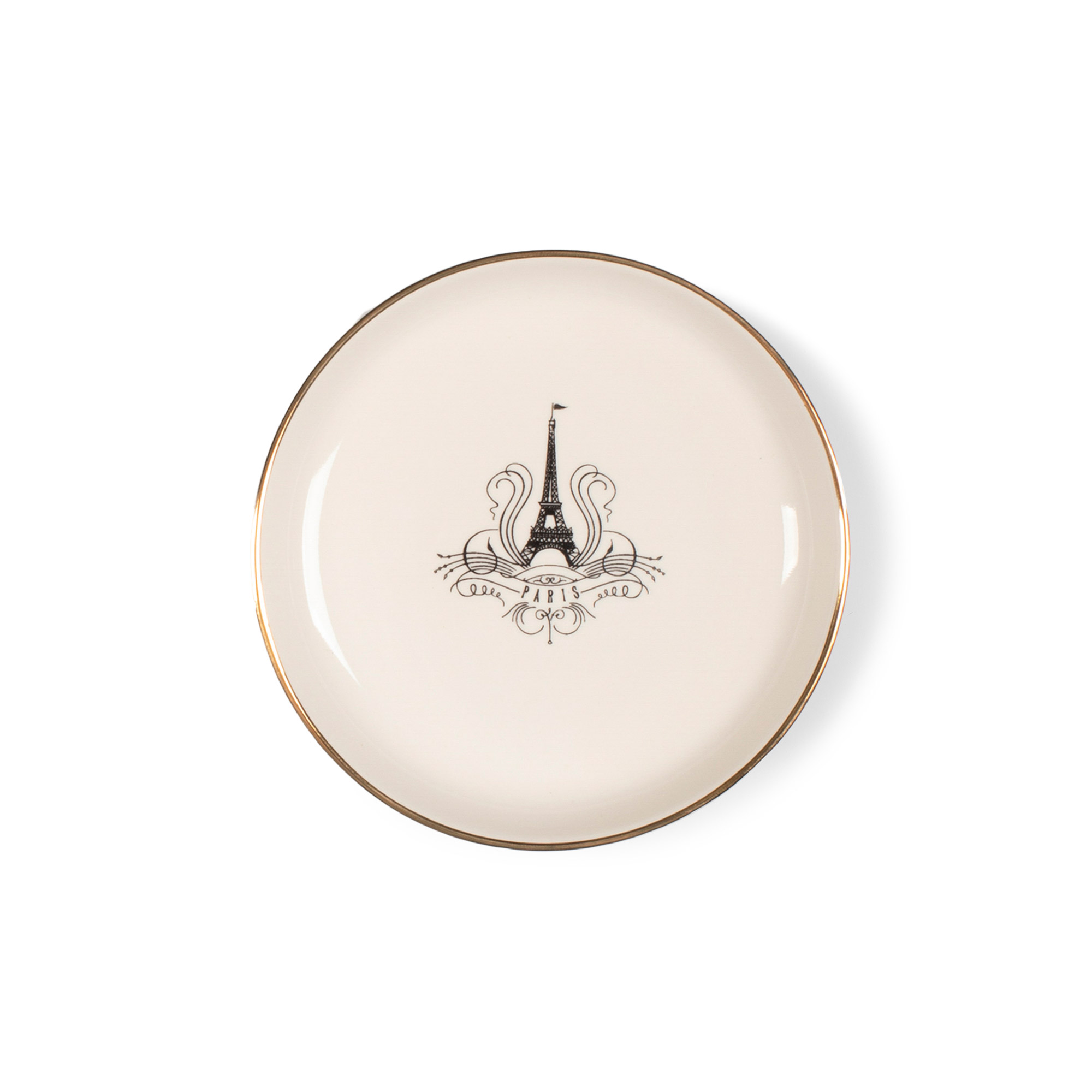 Picture of P65 NOIR EIFFEL SM RND CERAMIC TRAY