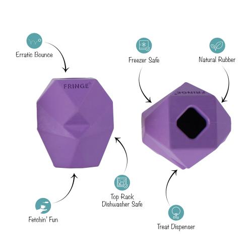 Picture of YOU'RE ADORA-BALL PURPLE RUBBER DOG TOY