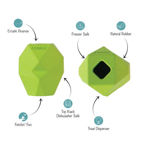 Picture of YOU'RE ADORA-BALL LIME RUBBER DOG TOY