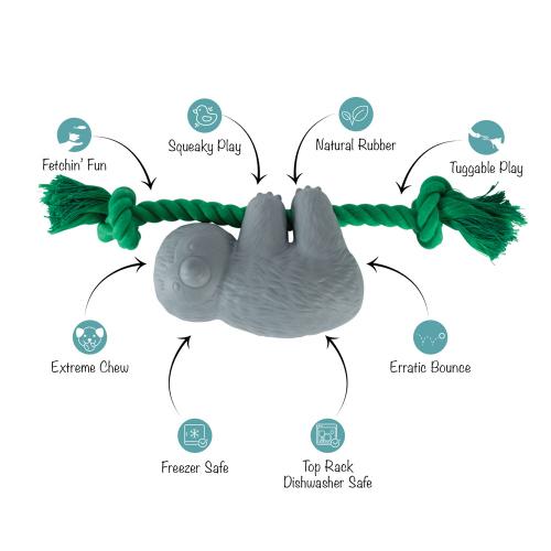 Picture of HOW'S IT HANGIN RUBBER DOG TOY
