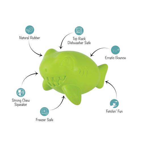 Picture of CATCH YA LATER LIME RUBBER DOG TOY