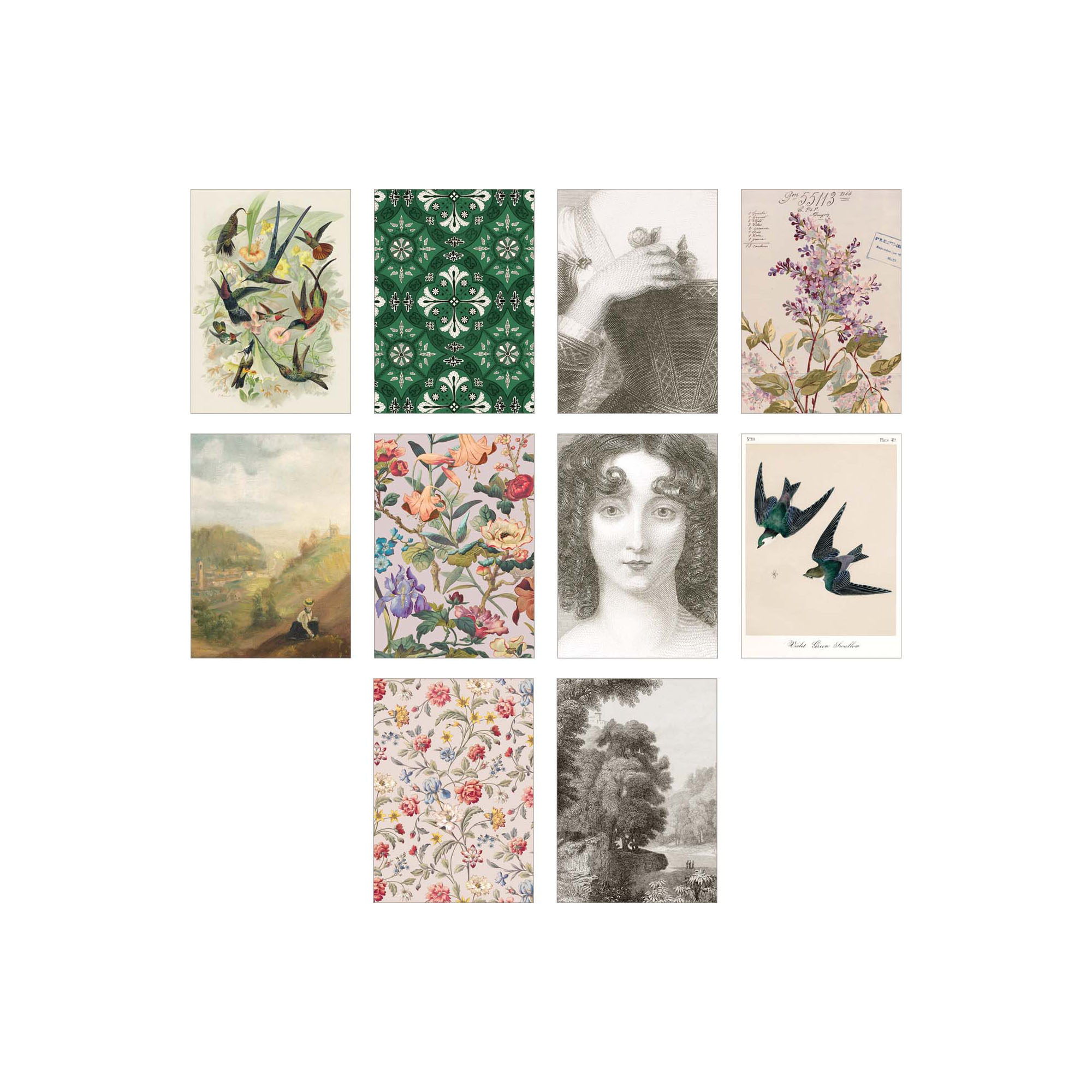 Picture of MEMENTO ART SET W WOOD BLOCK STAND