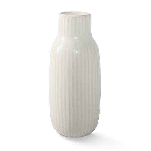 Picture of CANVAS RIVER BISQUE RIBD SLNDR VASE