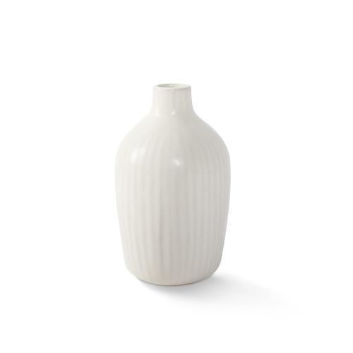 Picture of CANVAS STREAM BISQUE RIBBD BUD VASE