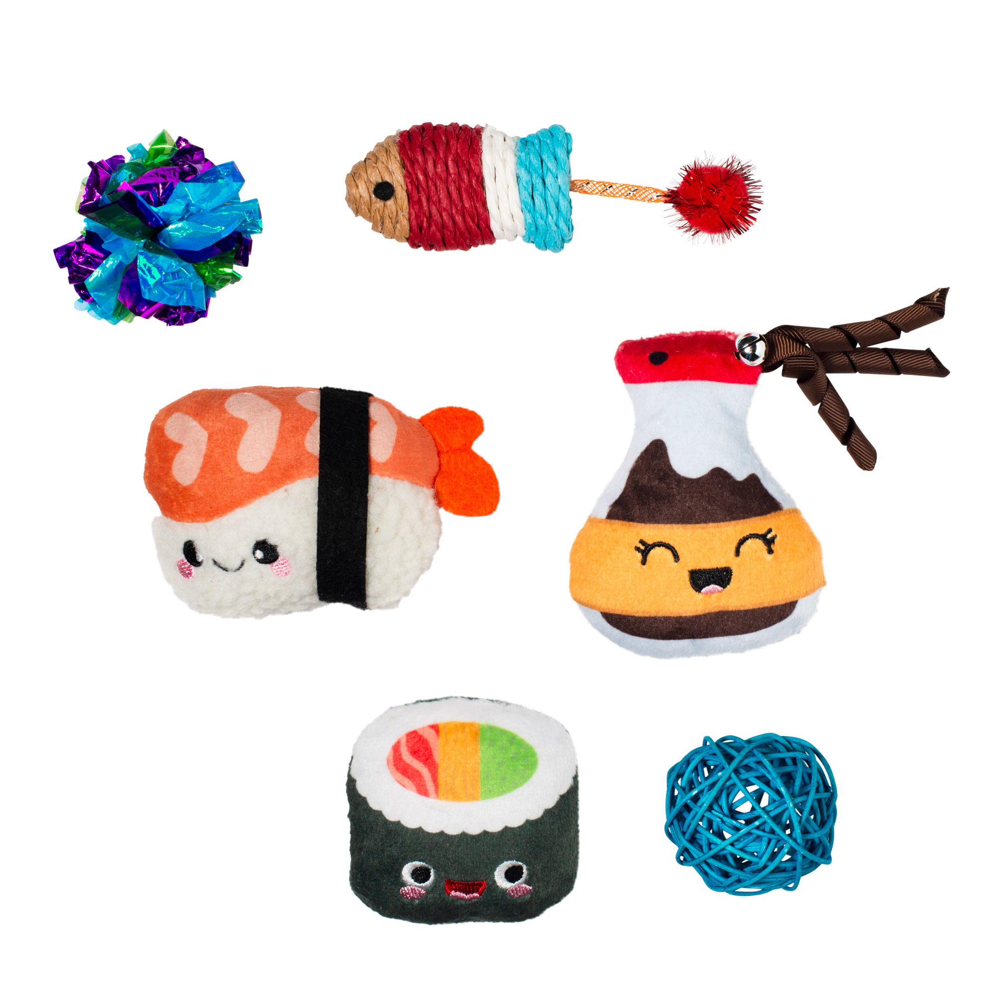 Picture of TRUE SOYMATES CAT TOY SET OF 6