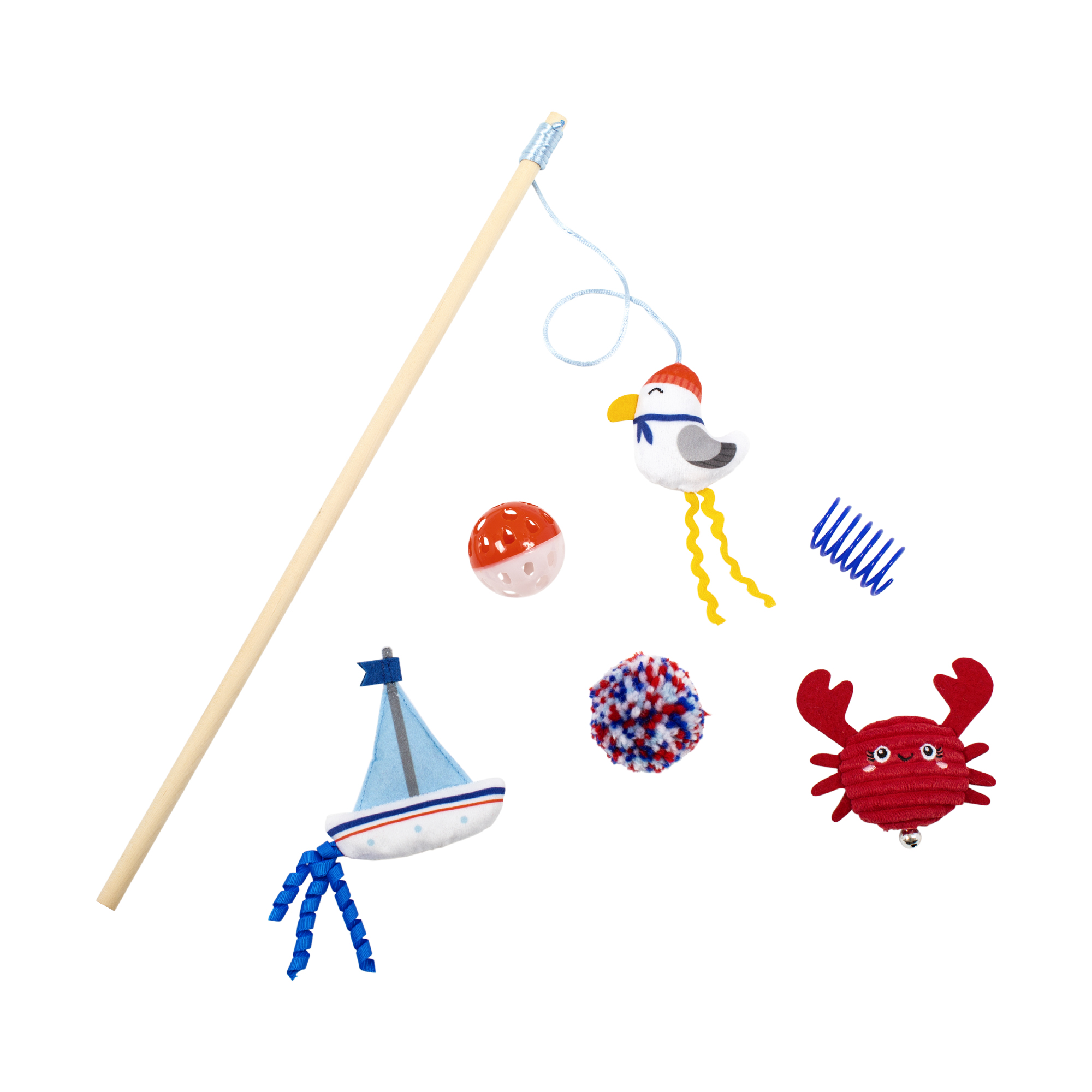 Picture of THS SHORE FUN 6P MLT PK CAT TOY SET
