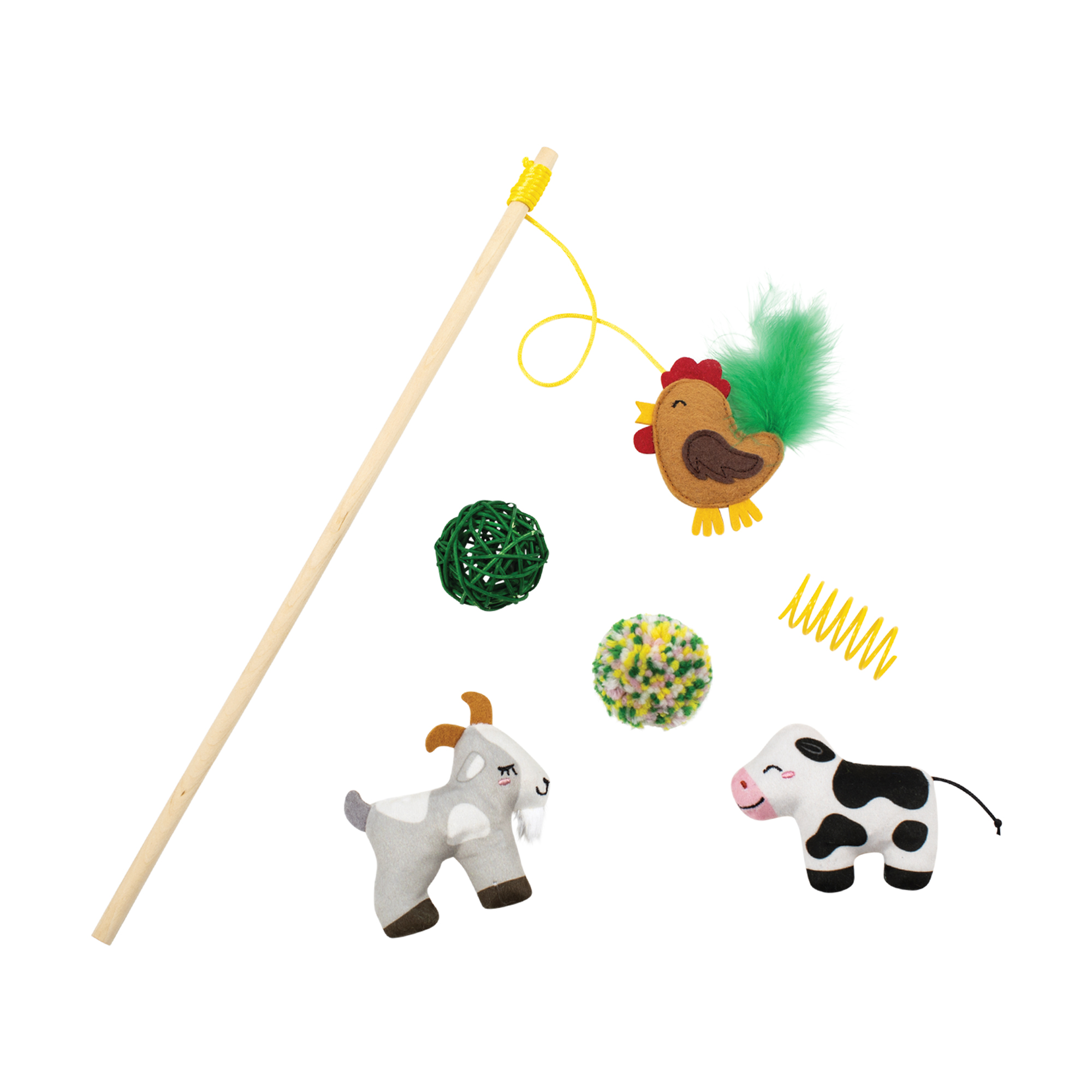 Picture of PASTURE PALS 6PC MLT PK CAT TOY SET
