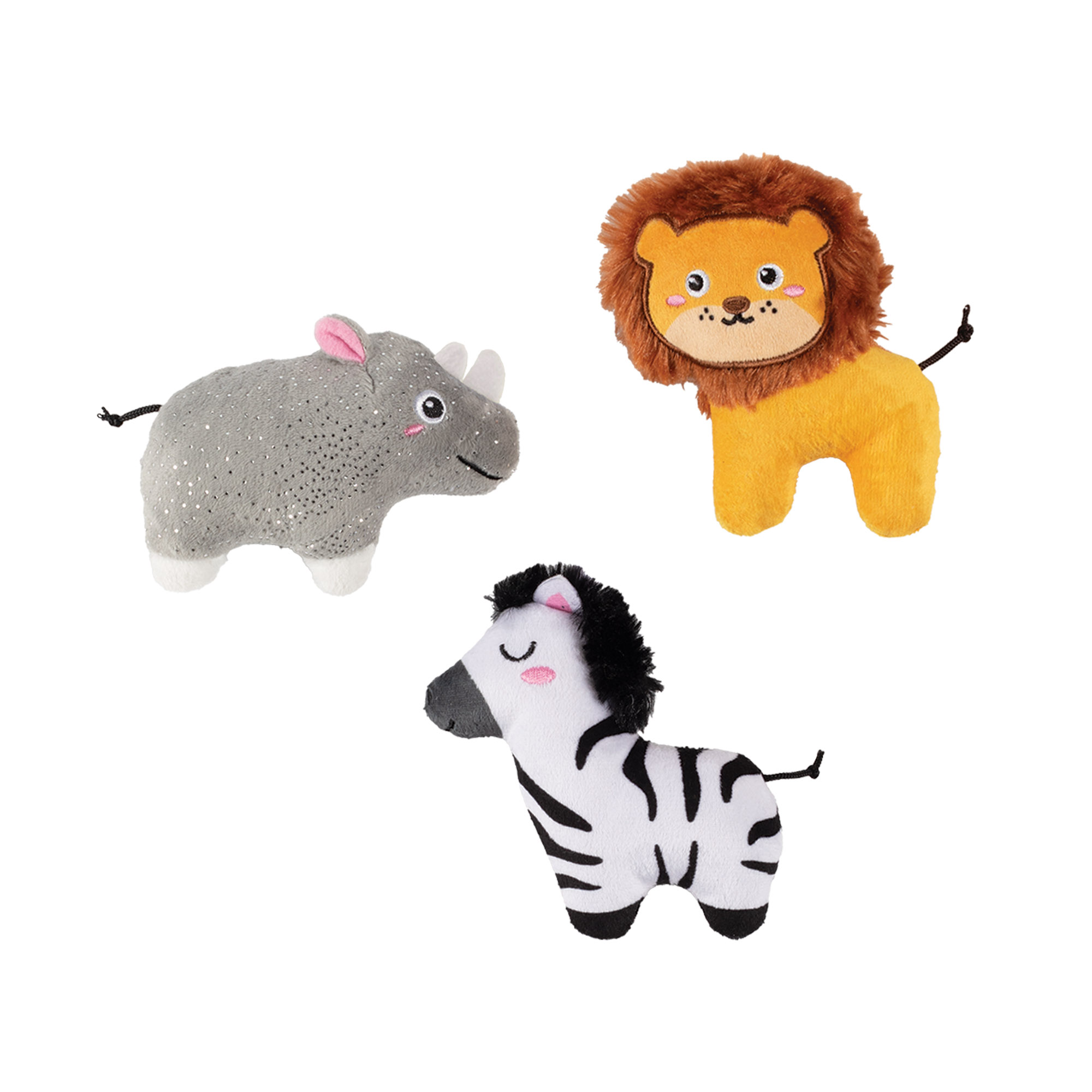 Picture of MEET AT THE ZOO 3PCS SMALL DOG TOY