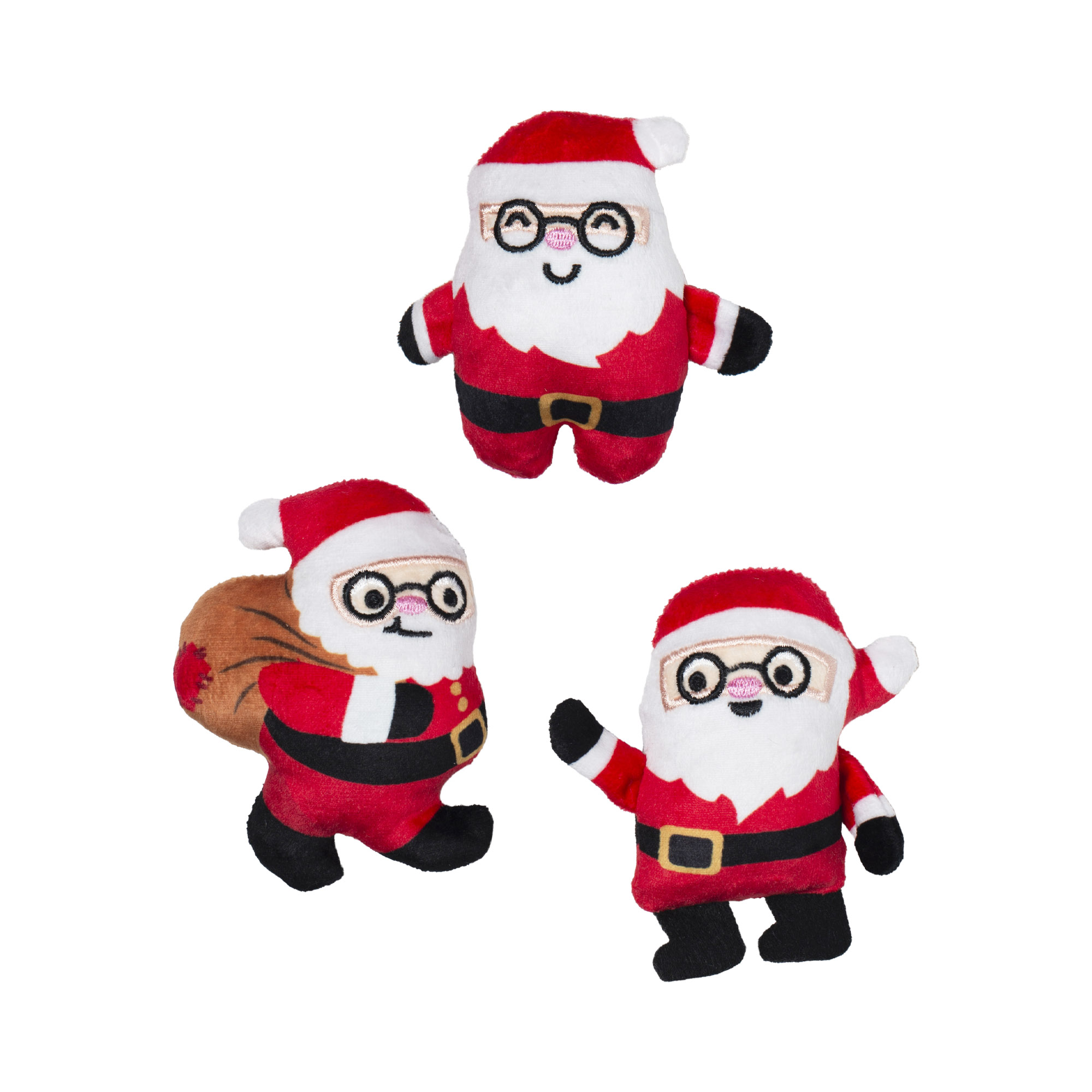 Picture of REBEL WO A CLAUS 3PCS SML DOG TOY