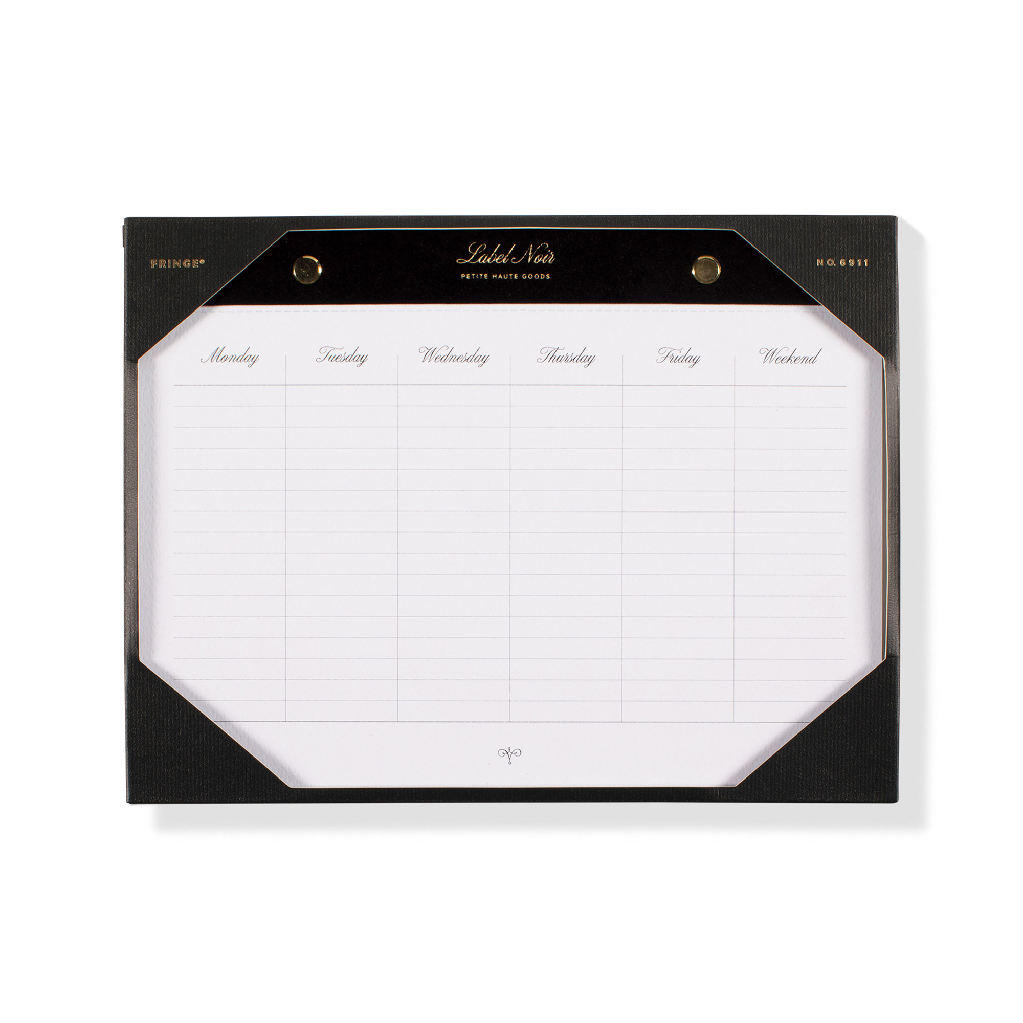 Picture of NOIR WEEKLY NON-DATED PPR DESKPAD