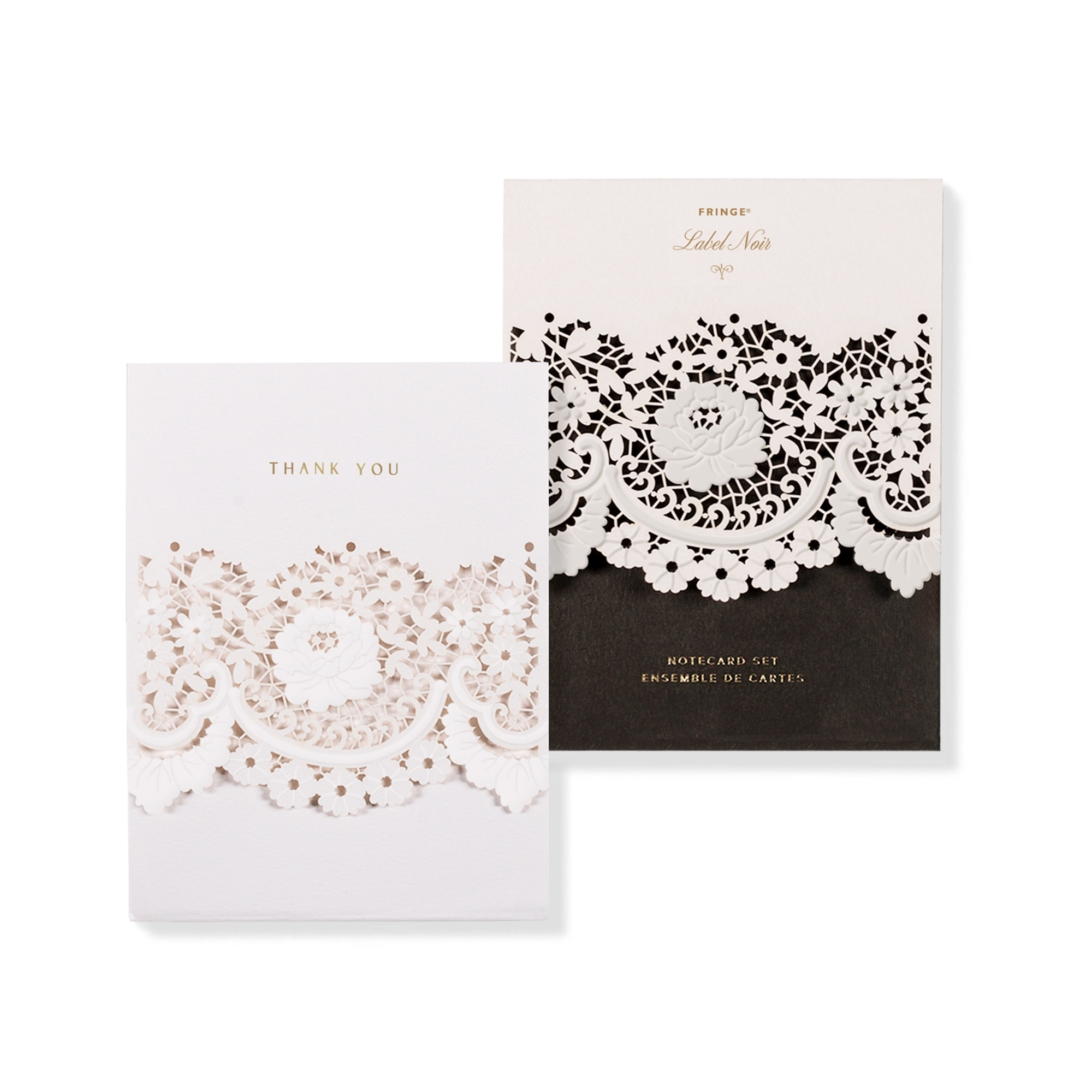 Picture of NOIR LACE BOXED NOTECARDS SET OF 8