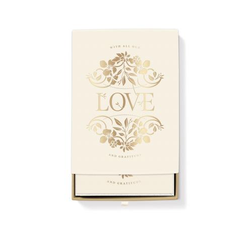 Picture of DECO FLRL LOVE BX NOTECARD SET 12