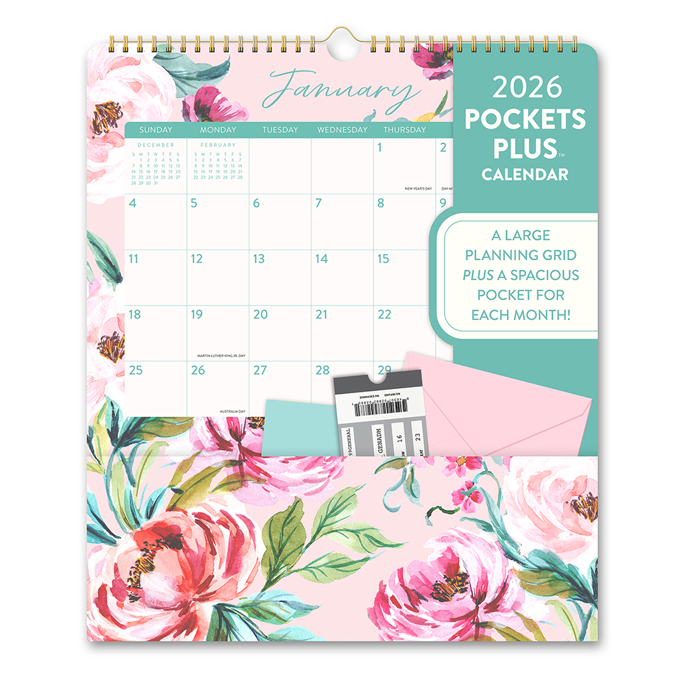 Picture of 2026 Bella Flora Pockets Plus Calendar