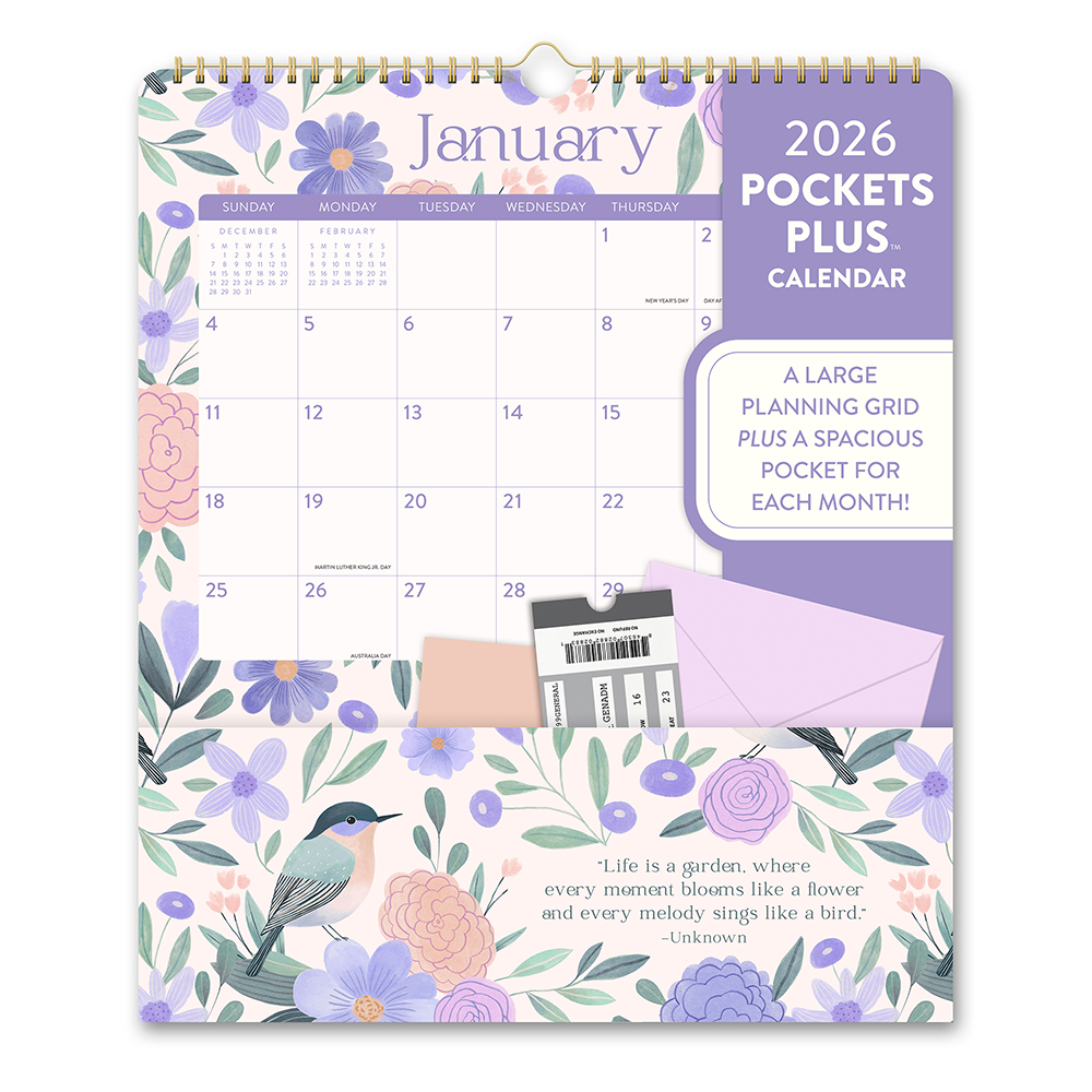 Picture of 2026 Birds & Blooms Pockets Plus Calendar