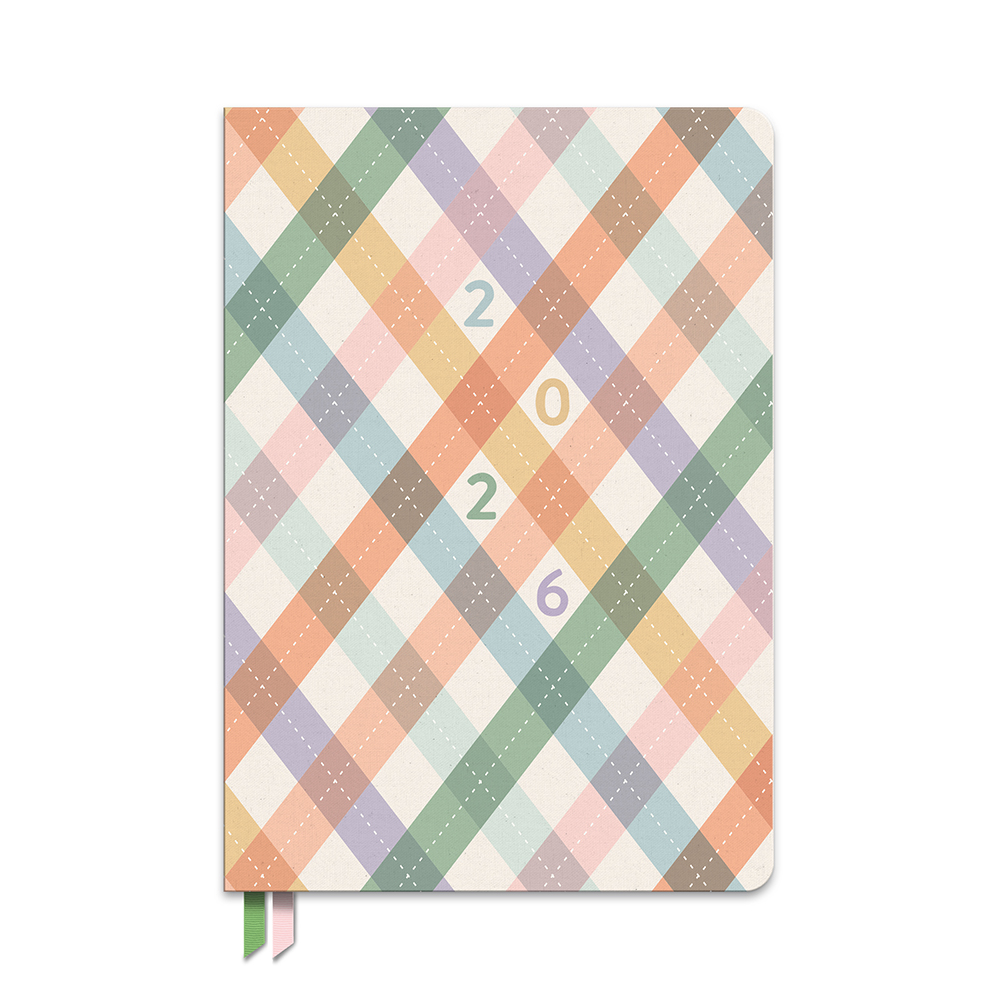Picture of 2026 As If Argyle Clara Clothbound Planner