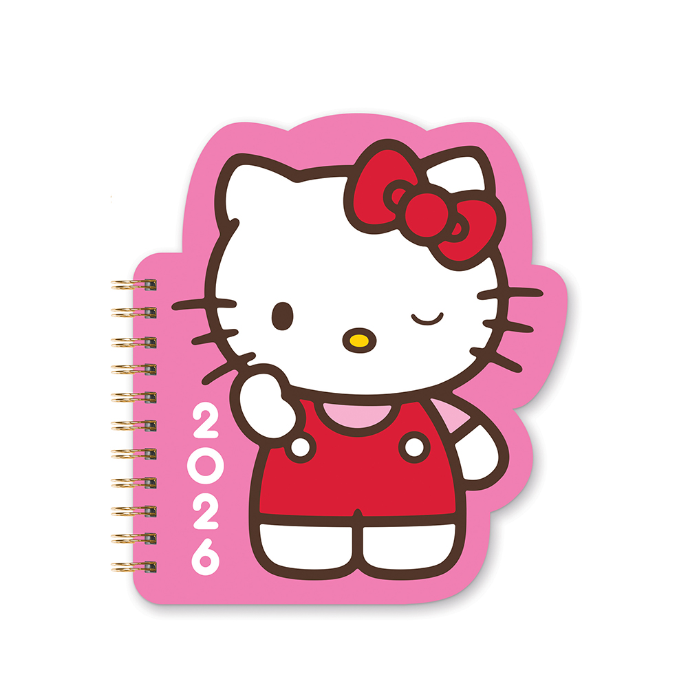 Picture of 2026 Hello Kitty Playful Pink Die-Cut Weekly Plann