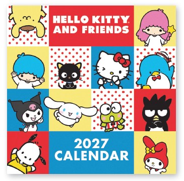 Picture of 2027 Hello Kitty and Friends Retro 12" x 12" Wall
