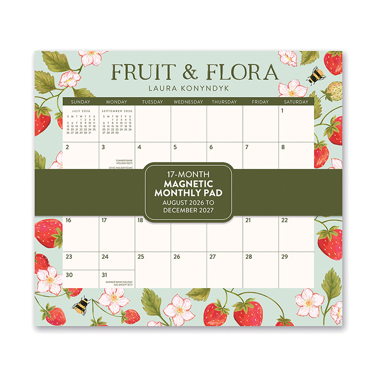 Picture of 2027 Fruit & Flora Magnetic Monthly Pad