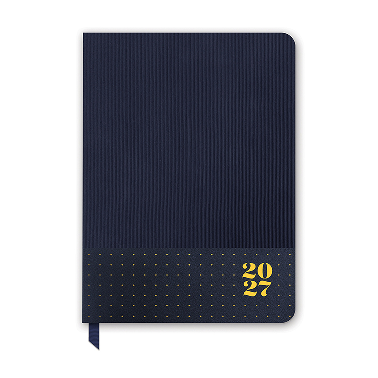 Picture of 2027 Dots on Navy Medium Dual-Textured Planner