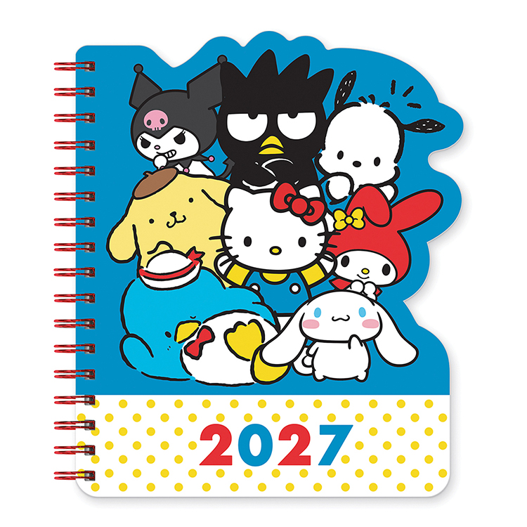 Picture of 2027 Hello Kitty and Friends Retro Die-Cut Weekly