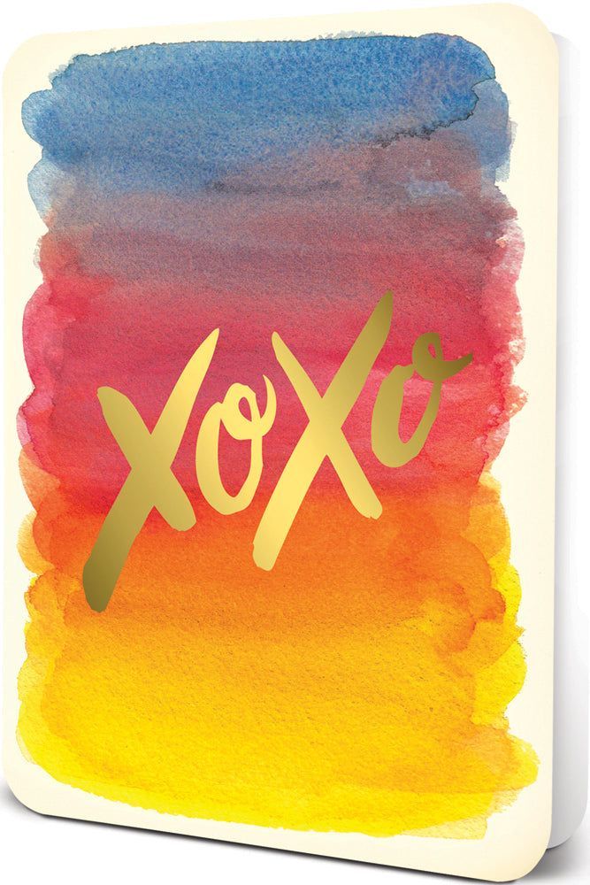 Picture of Foil XOXO Deluxe Greeting Card