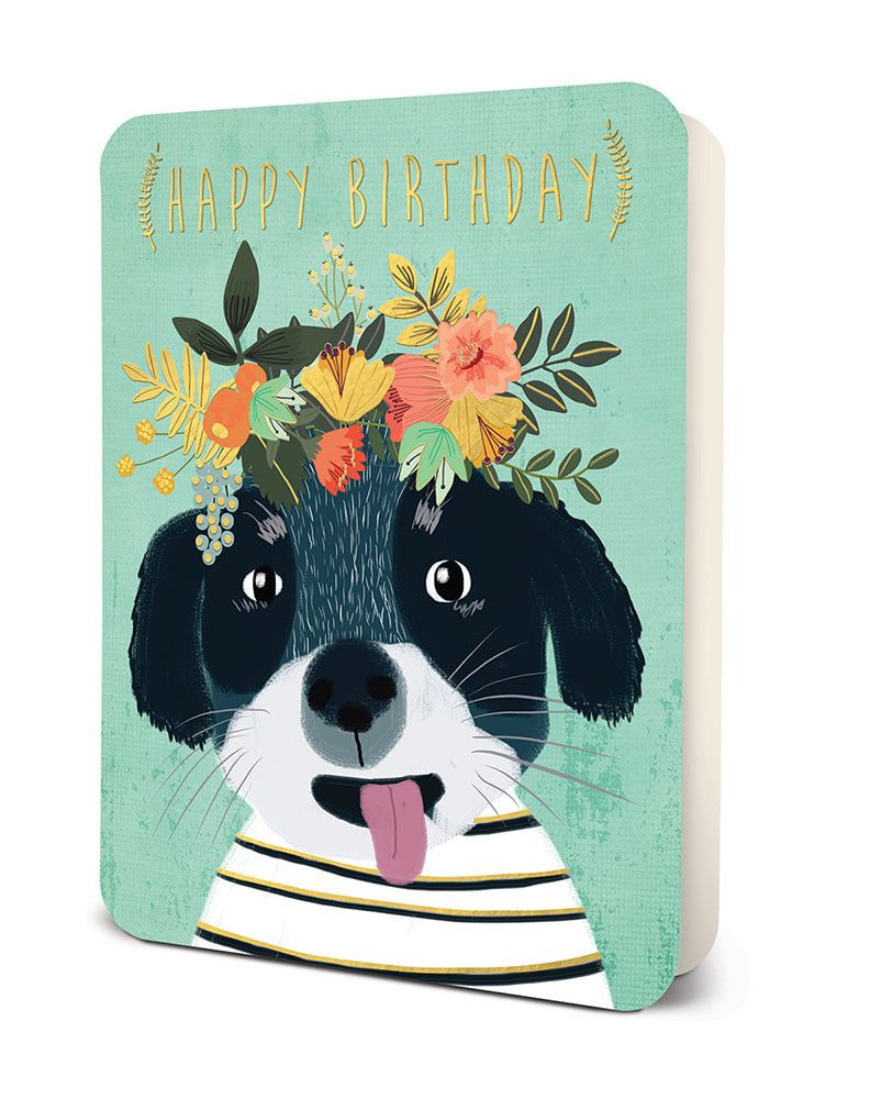 Picture of Happy Birthday Pup Deluxe Greeting Card