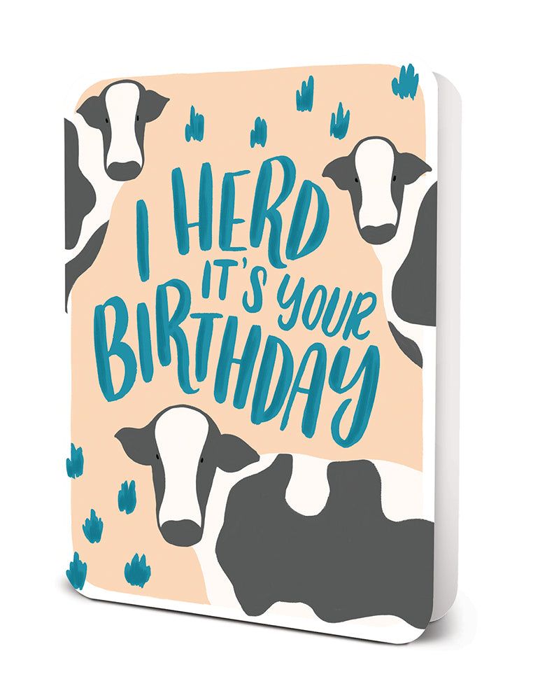 Picture of I Herd It's Your Birthday Deluxe Greeting Card