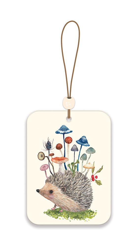 Picture of Hedgehog with Mushrooms Car Air Freshener