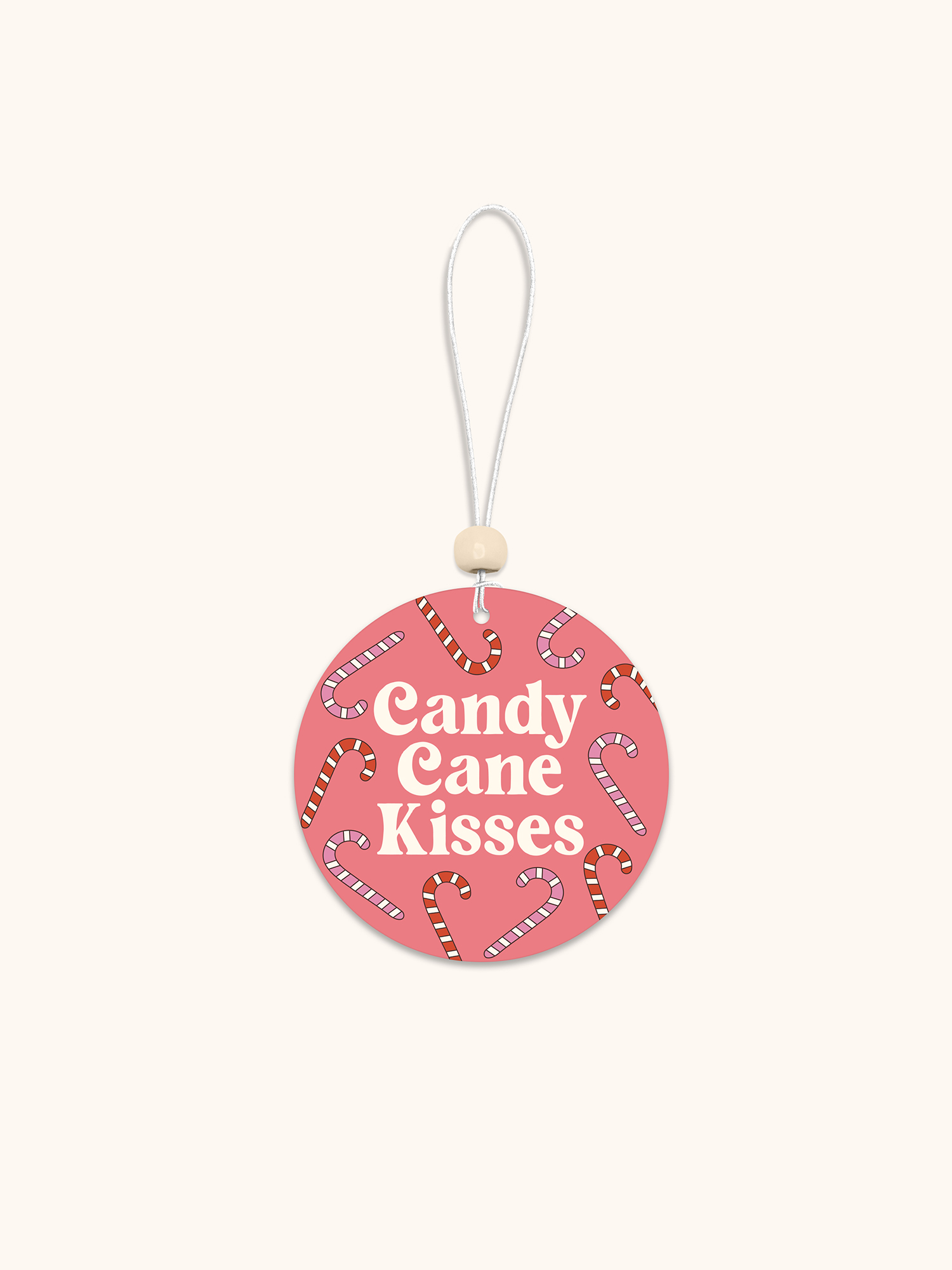 Picture of Candy Cane Kisses Car Air Freshener