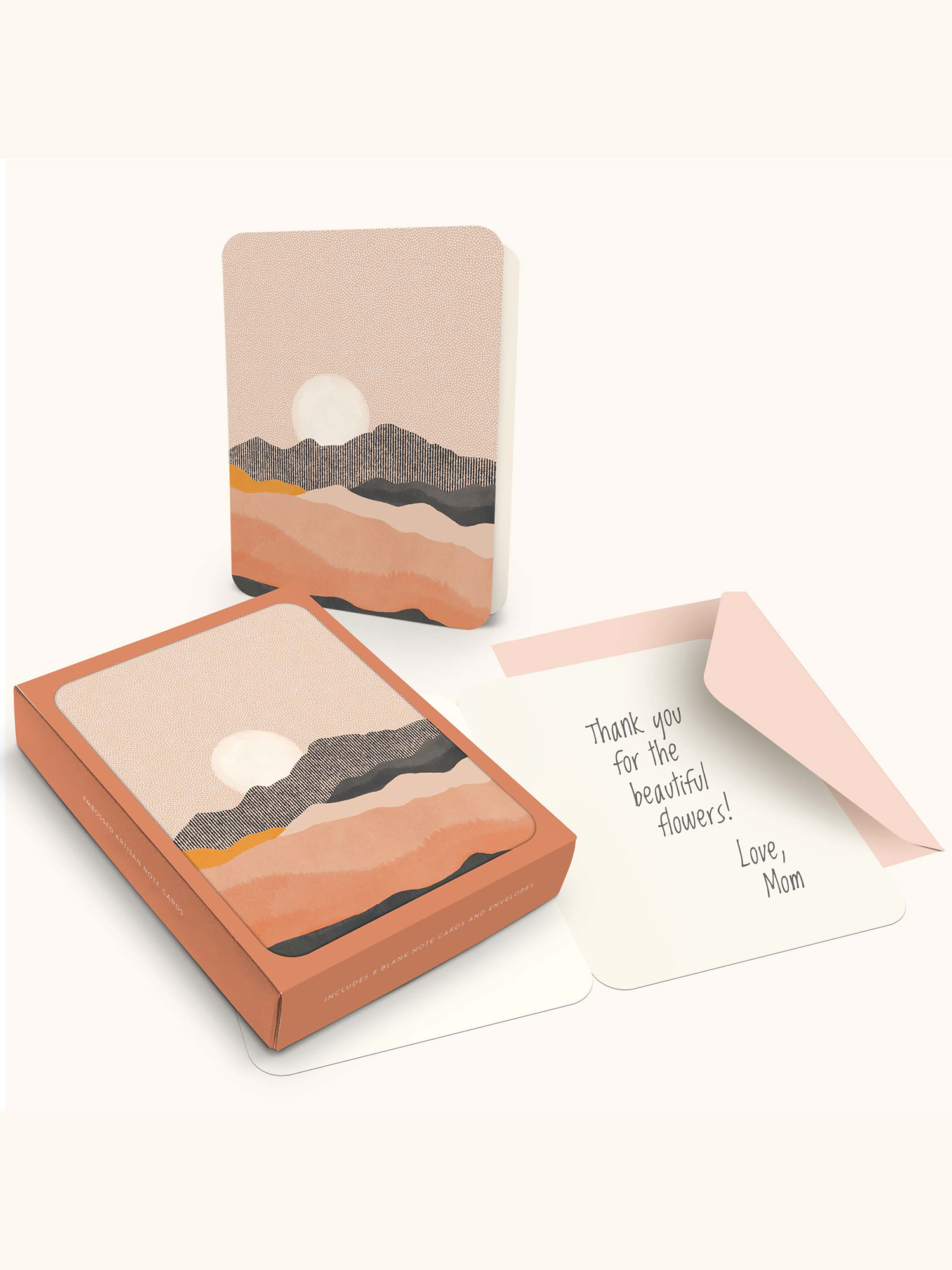 Picture of Sun on the Horizon Artisan Note Card Set