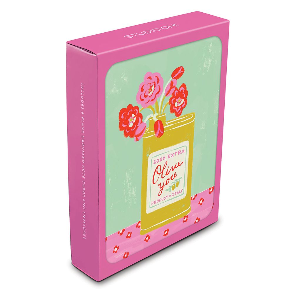 Picture of Olive You Bouquet Artisan Note Card Set