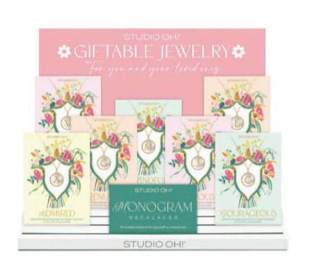 Picture of Monogram Necklace Pre-Pack Assortment with Display