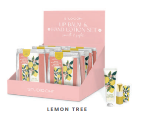 Picture of Lemon Tree Lip Balm & Hand Lotion Set Pre-Pack wit