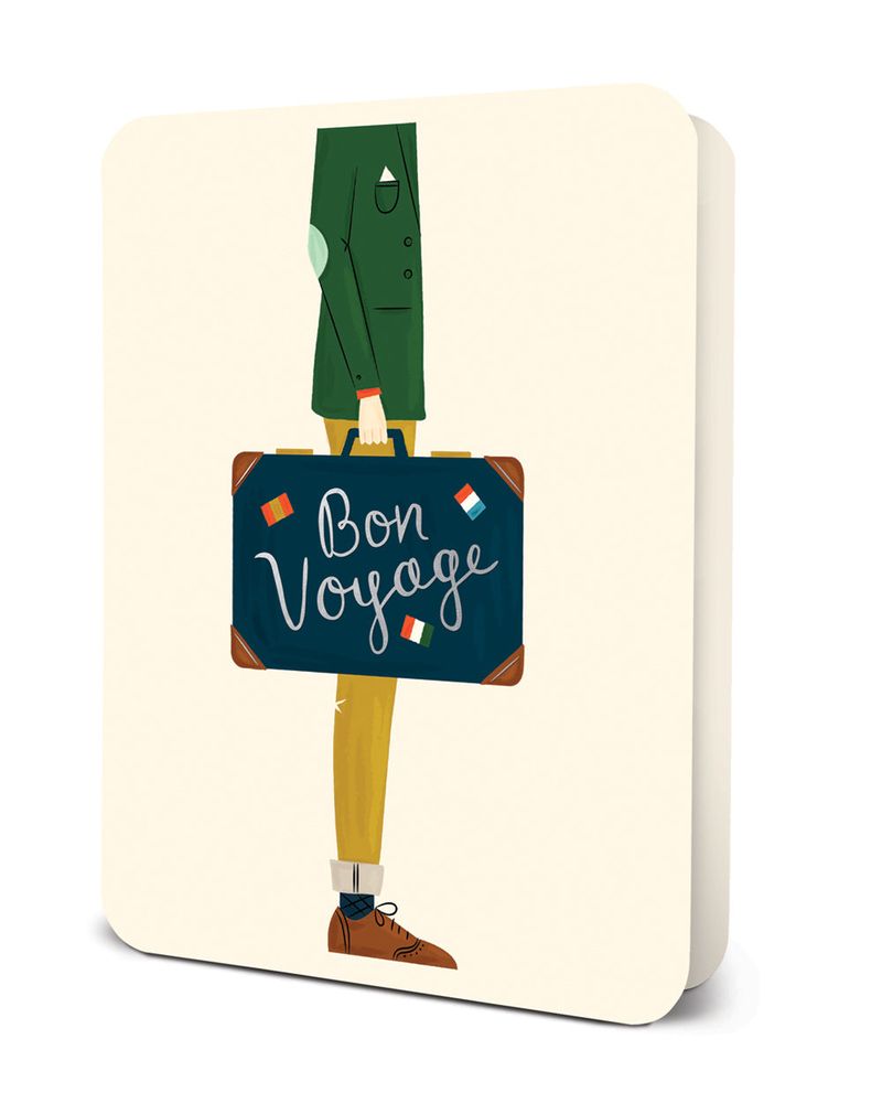 Picture of Bon Voyage Deluxe Greeting Card