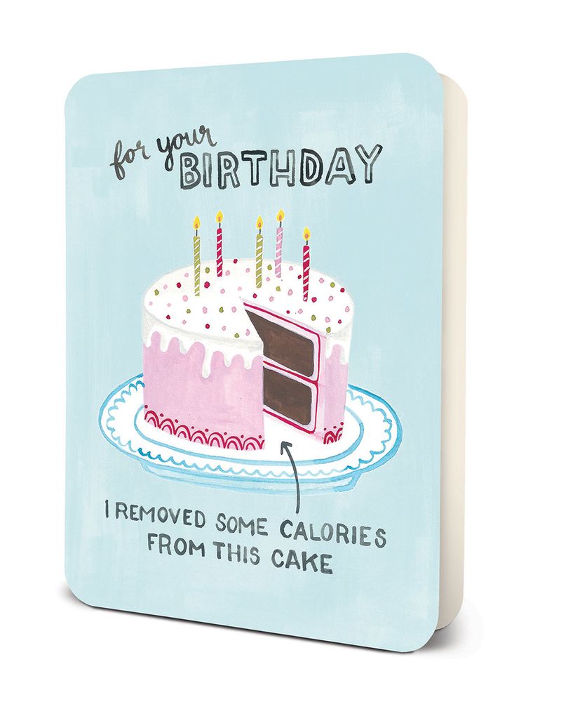 Picture of Low-Calorie Cake Deluxe Greeting Card