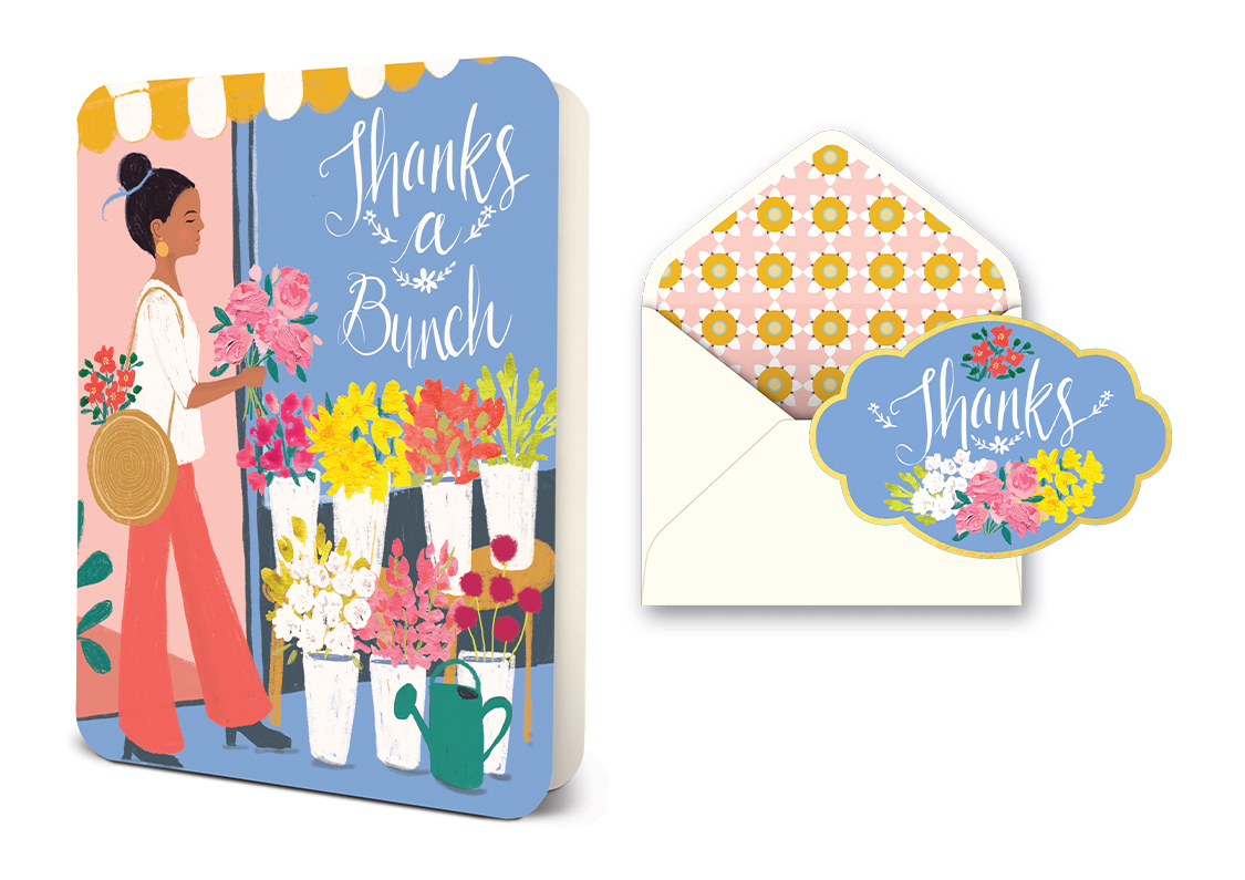 Picture of Thanks a Bunch Deluxe Greeting Card