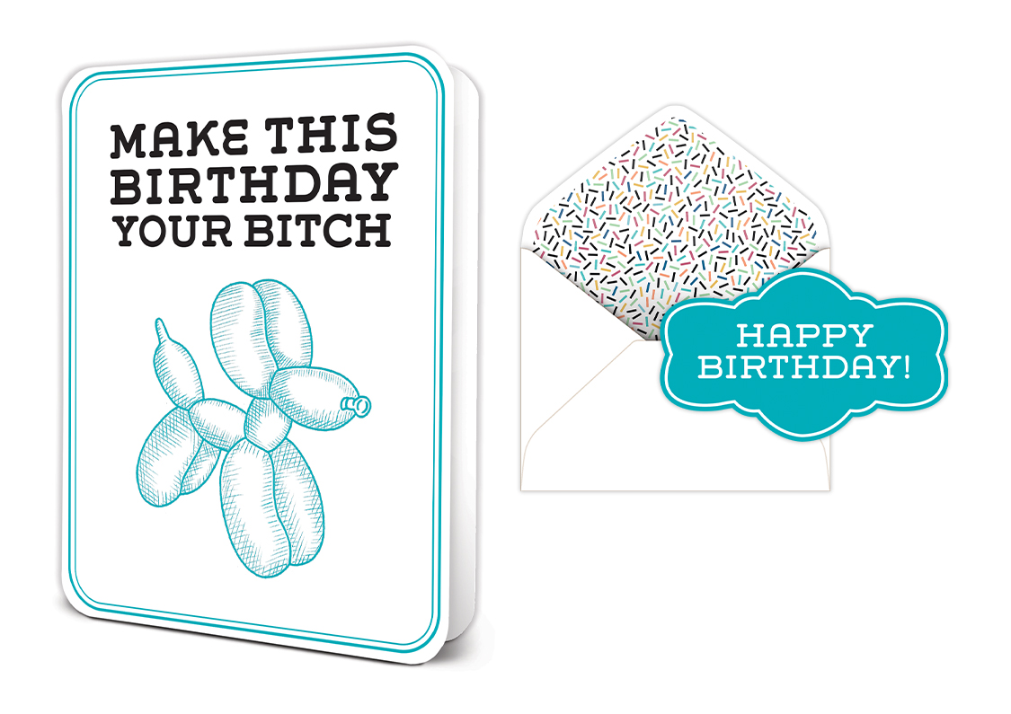 Picture of Make This Birthday Your Bitch Deluxe Greeting Card