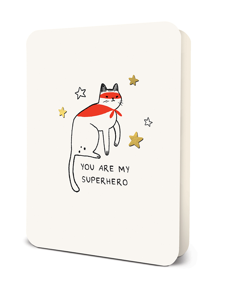 Picture of You Are My Superhero Deluxe Greeting Card