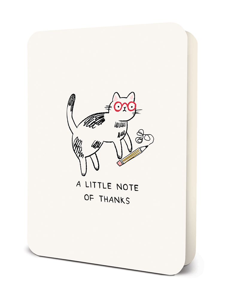 Picture of A Little Note of Thanks Deluxe Greeting Card